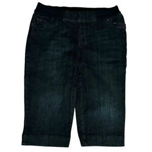 a.n.a. Size small maternity black denim capris